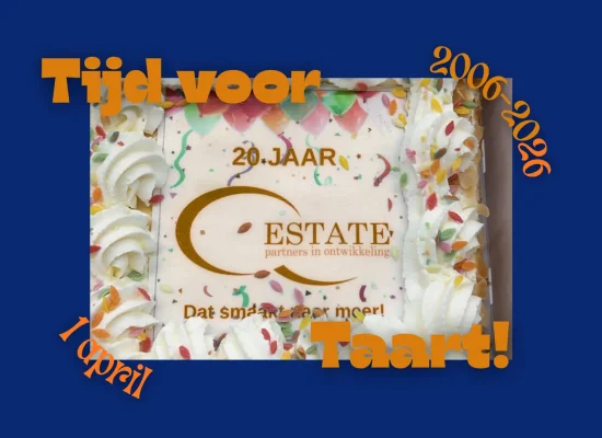 jubileum Q-Estate 20 jaar taart